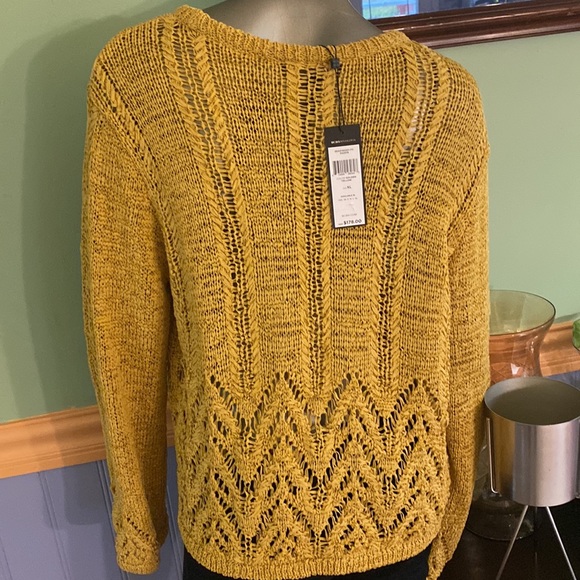 BCBG Max Azria Cotton Blend Pullover Sweater - Picture 4 of 8